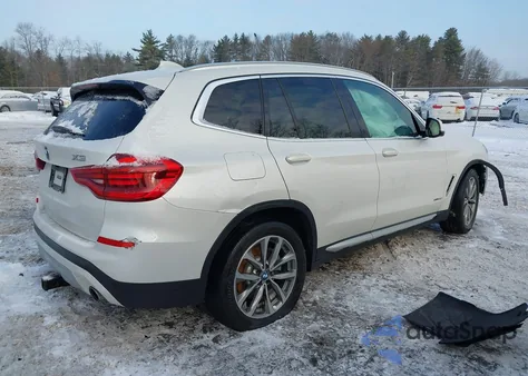 2018 BMW X3 xDrive30I z USA, uszkodzony, nr VIN 5UXTR9C55JLD58923